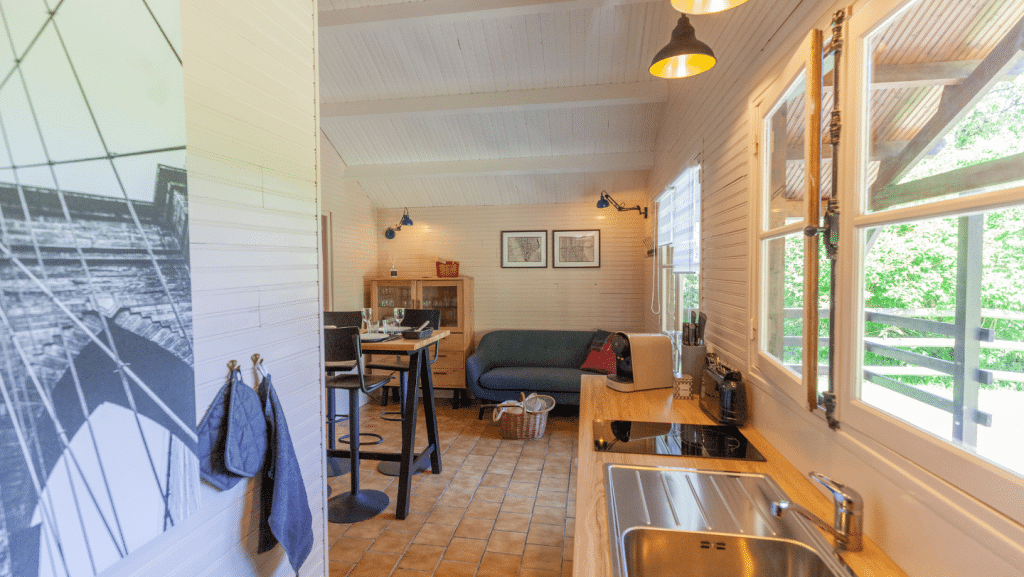 Salon Chalet 4 couchages Domaine de Guillaume